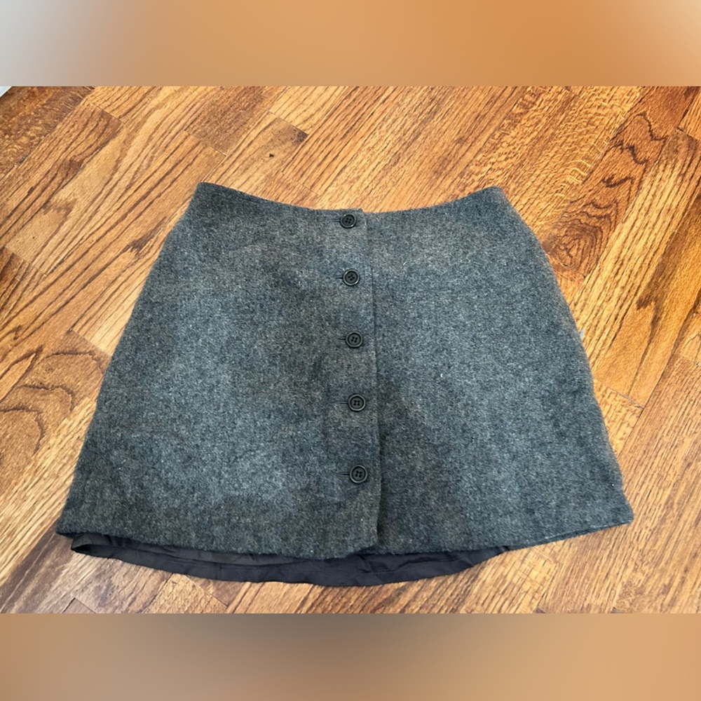 J. Crew Charcoal Wool Skirt